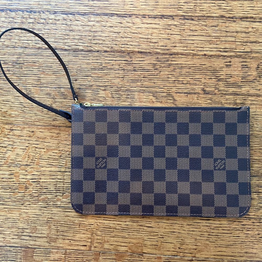100% Authentic Louis Vuitton Clutch Leather Wrist Strap